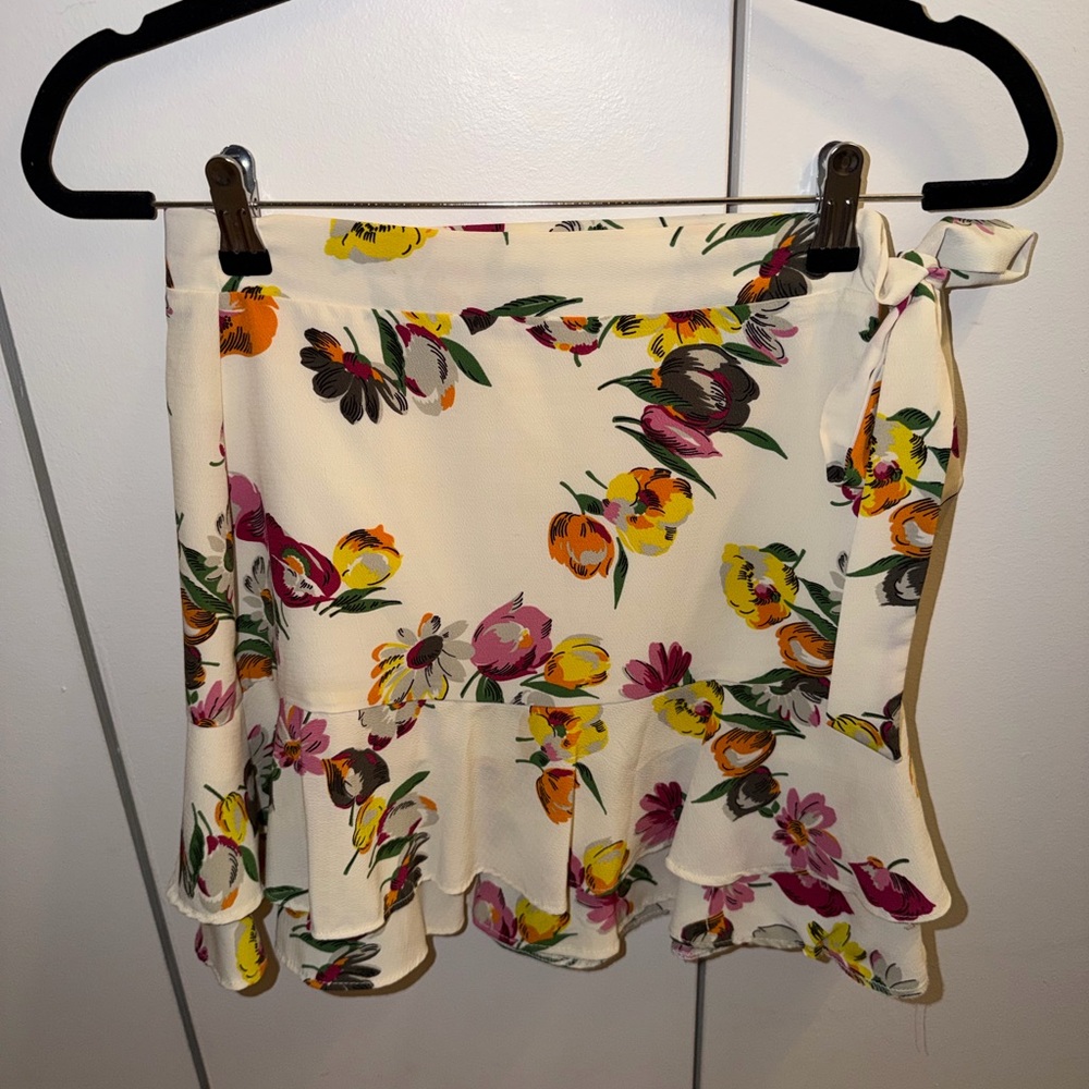 Zara Floral Mini Skirt - Multicolor